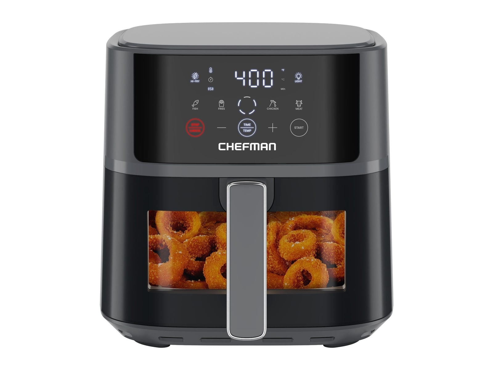 Chefman - TurboFry Touch 6-Quart Easy-View Air Fryer Gray Air Fryers
