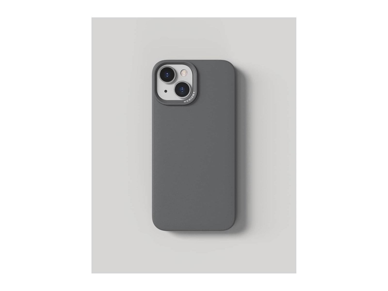 Nudient - Thin Case without MagSafe for iPhone 15 - Ash Grey