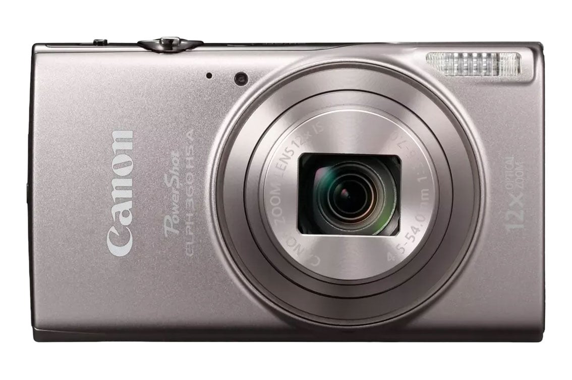 Canon - PowerShot ELPH 360 HS 20.2 MP Compact & Point-and-Shoot - Silver