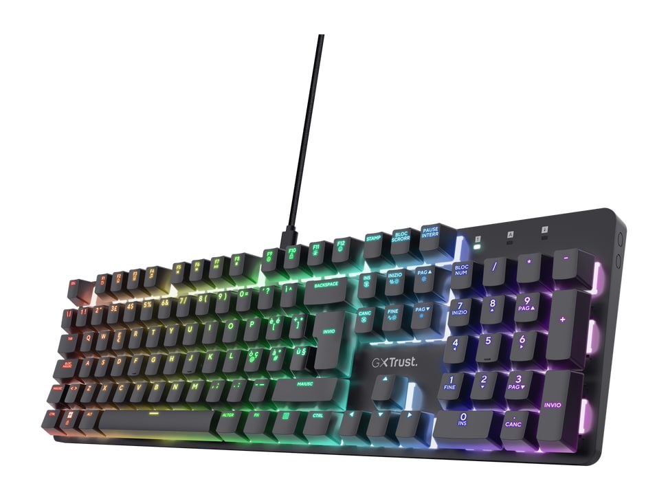 Trust - GXT 871 Zora (Italian Layout) Mechanical Keyboards - Black