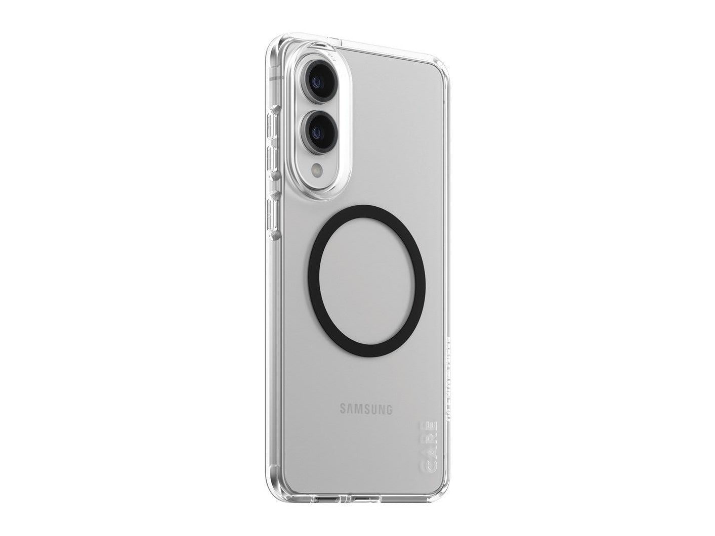 PanzerGlass - CARE Urban Combat Case Transparent w. Black Qi Compatible Samsung S25 Edge