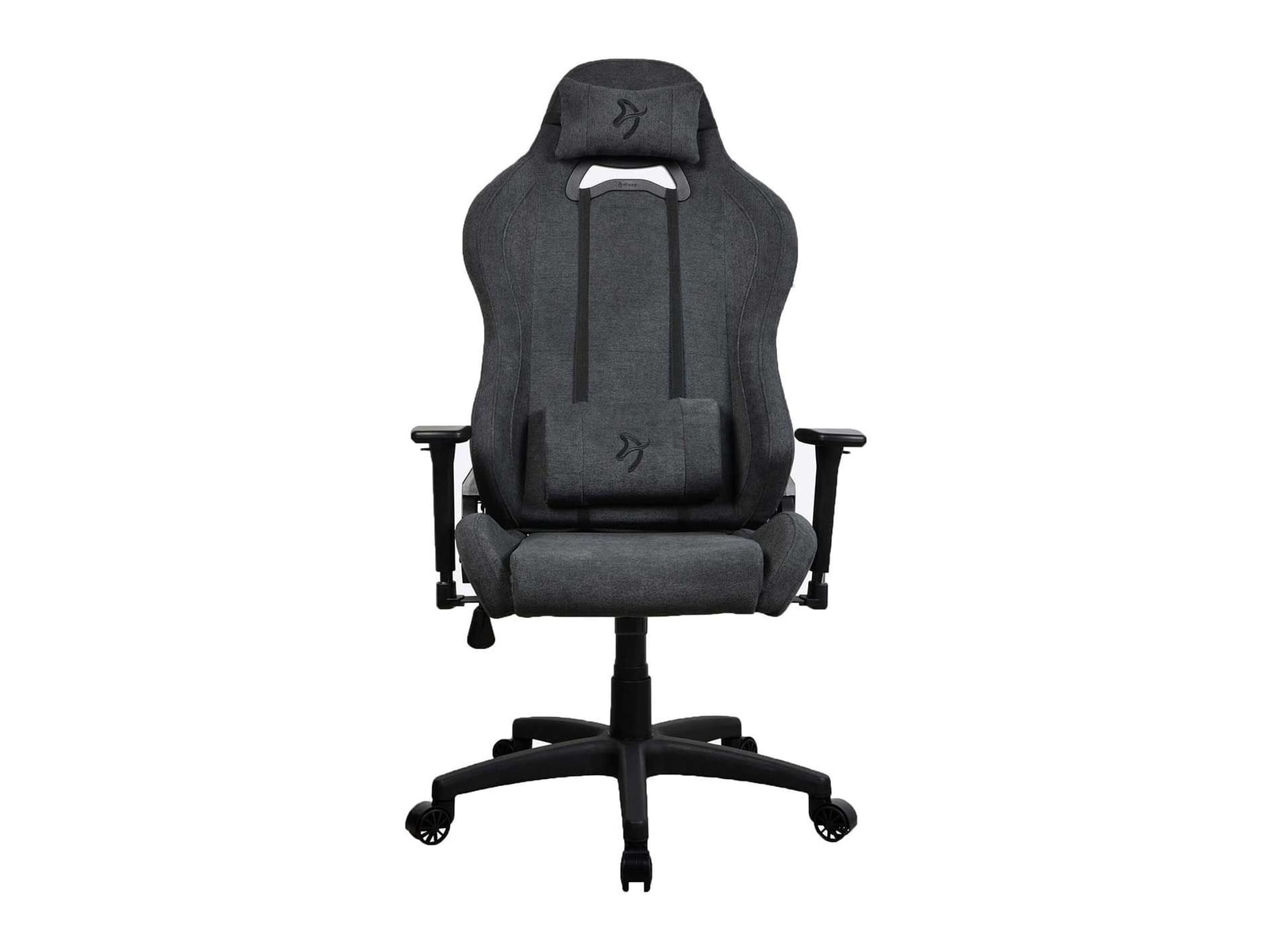 Arozzi - Torretta Series Soft Fabric Gaming Chair - Dark Grey
