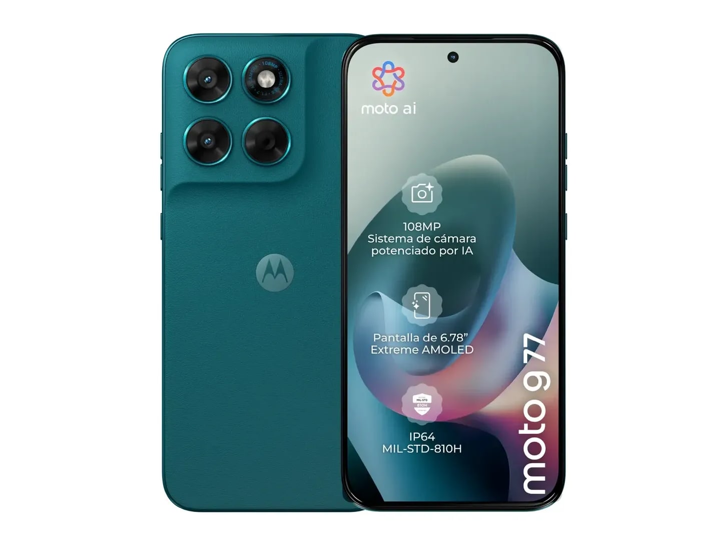 Motorola - Moto G77 5G 512GB - Pantone Shaded Spruce