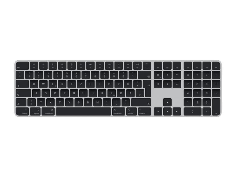 Apple - Magic Keyboard with Touch ID and Numeric Keypad (Lightning) - Wireless Keyboard - German - Black
