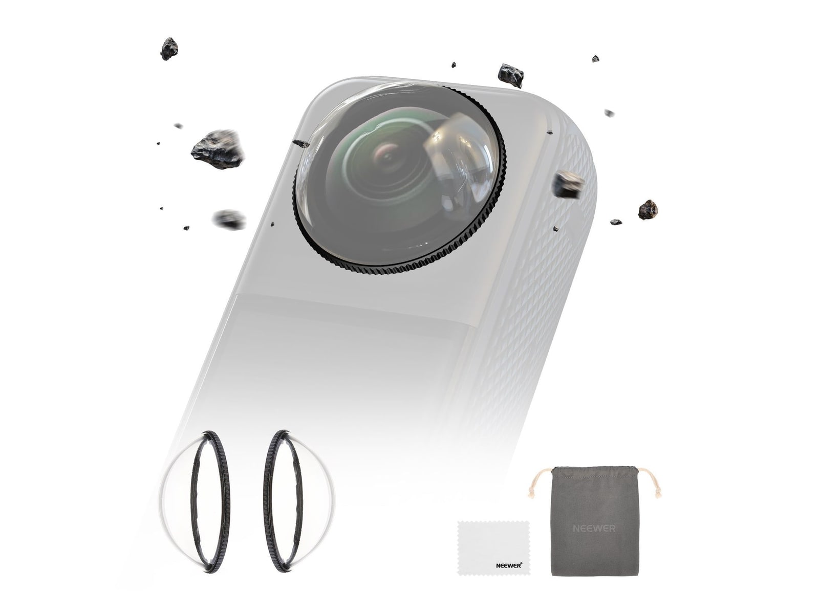 Neewer - LPC01/LPC02 Lens Protectors For Insta360 X4/X5 Camera Accessories