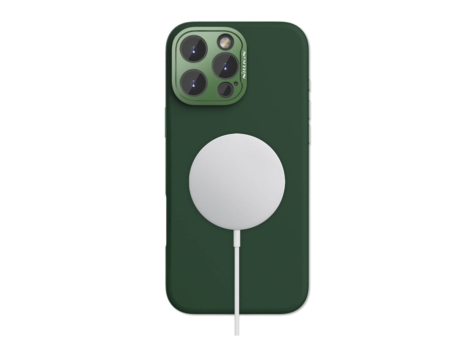 Nillkin - MagSafe Compatible Lens Wing Case - iPhone 16 Pro Max - Foggy Green