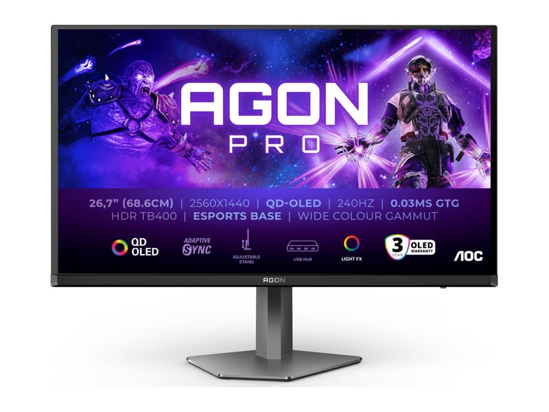 AOC - 26.7" AG276QZD2 QHD 240Hz OLED Monitors
