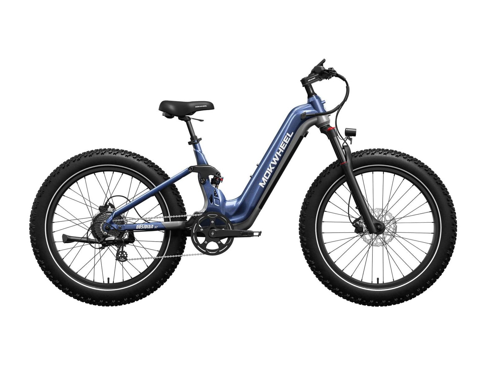 Mokwheel - Obsidian ST Blue and Grey Electric Bikes