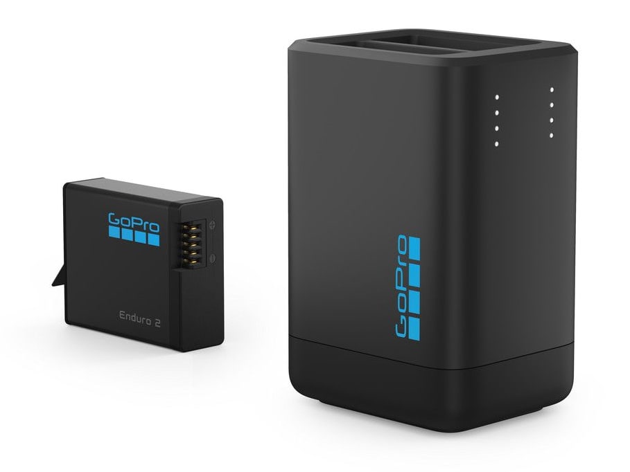 GoPro - Dual Battery Charger for Enduro 2 Including 1 Enduro 2 Battery Camera Accessories - Black (EU)