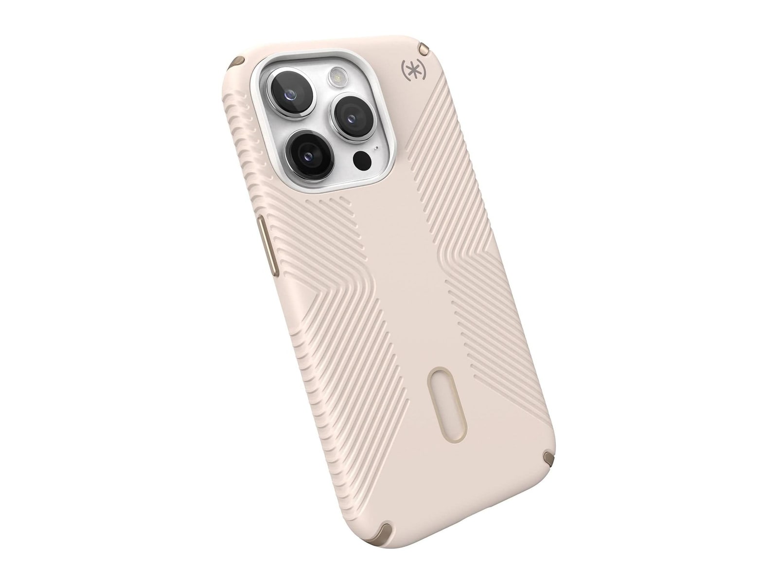 Speck - Presidio2 Grip MagSafe with ClickLock - iPhone 15 Pro - Bleached Bone/Heirloom Gold