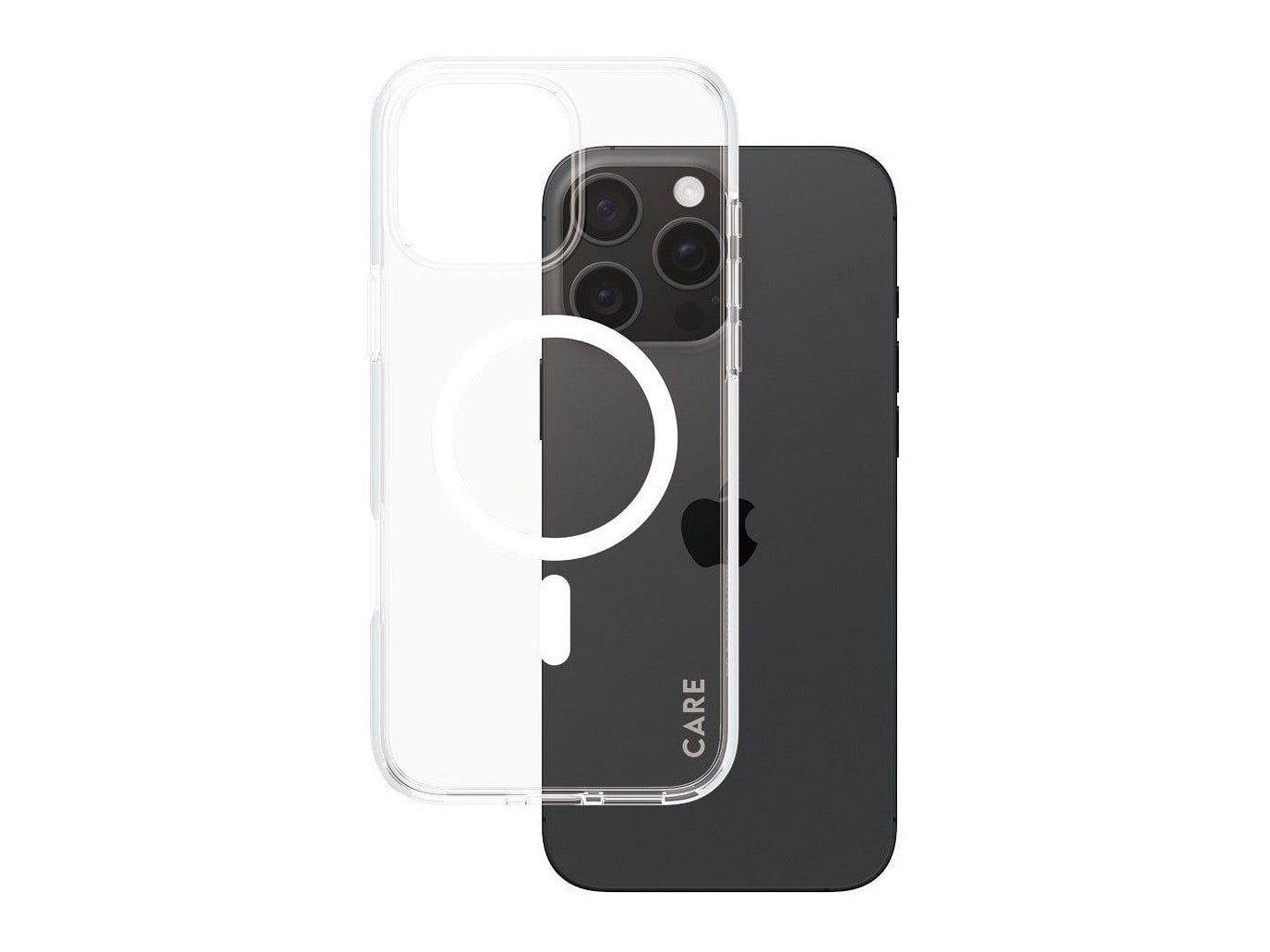 PanzerGlass - CARE Urban Combat Case Transparent w. White MagSafe iPhone 16 Pro Max
