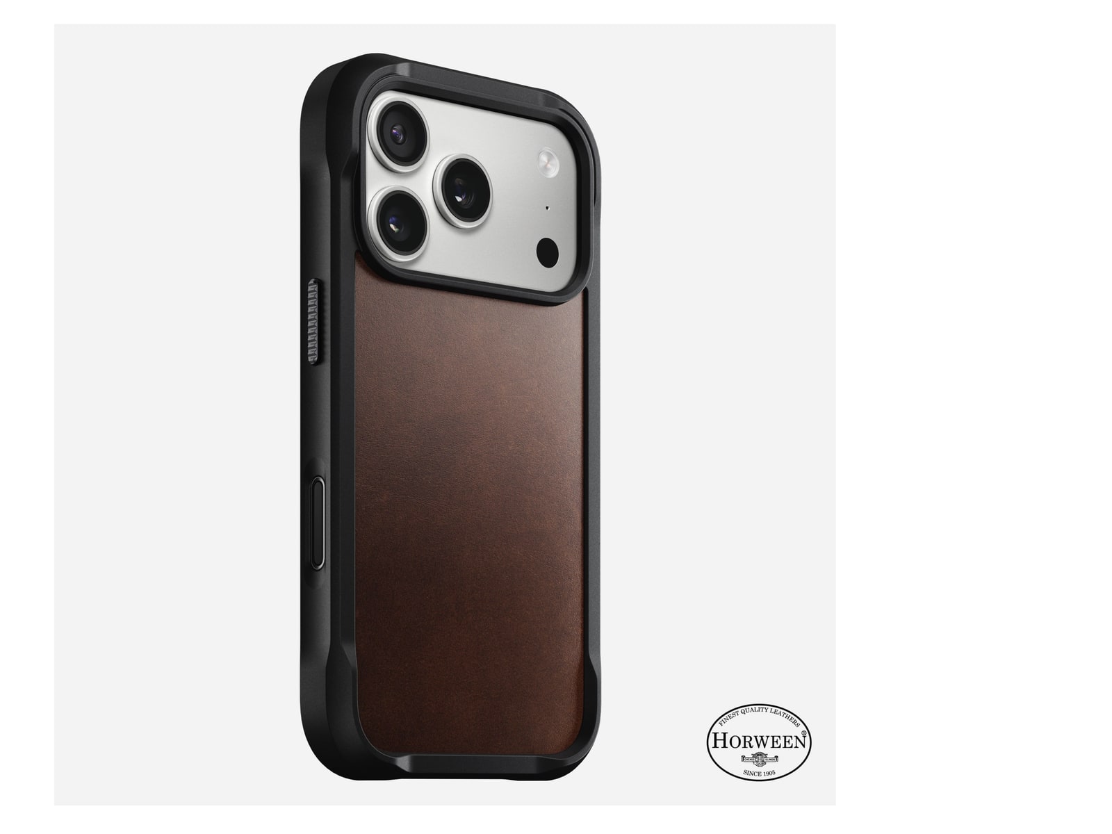 Nomad - Rugged Leather Case - iPhone 17 Pro - Rustic Brown
