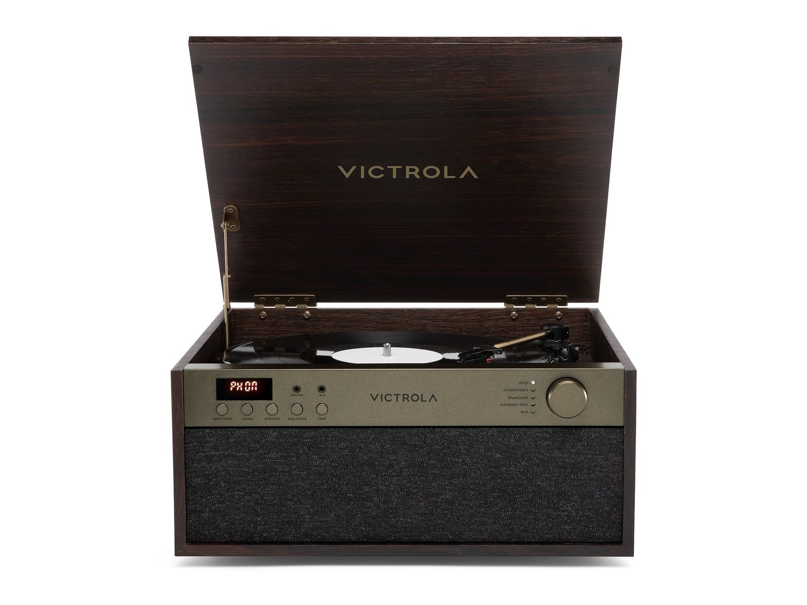 Victrola - Century Essential Bluetooth Turntables & CD Players - Espresso