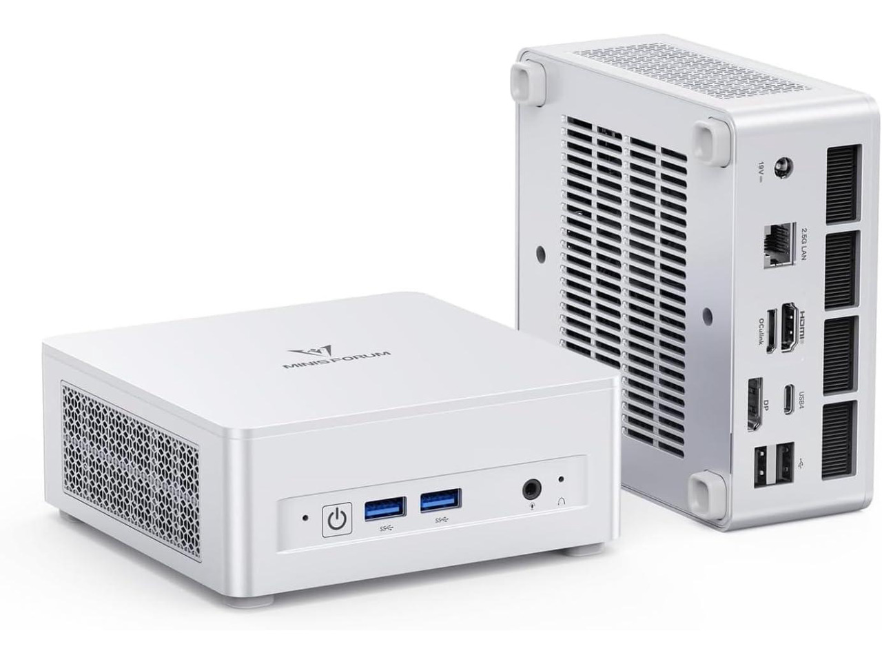 MINISFORUM - UM880 Plus - AMD Ryzen 7 8845HS chip - 32GB Memory - 1TB SSD - Silver