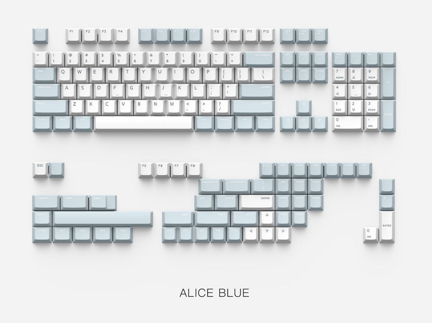 IQUNIX - PBT Keycaps Set Alice Blue