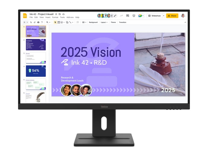 Lenovo - 27" ThinkVision E27Q-40 QHD 100Hz Professional Monitors