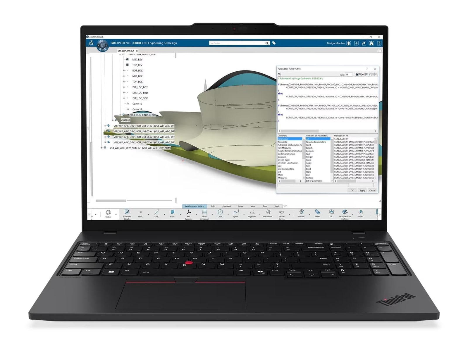 Lenovo - ThinkPad P16s Gen 4 21QR001JUS 16" - AMD Ryzen 7 350 chip - 32GB Memory - 1TB SSD - Black