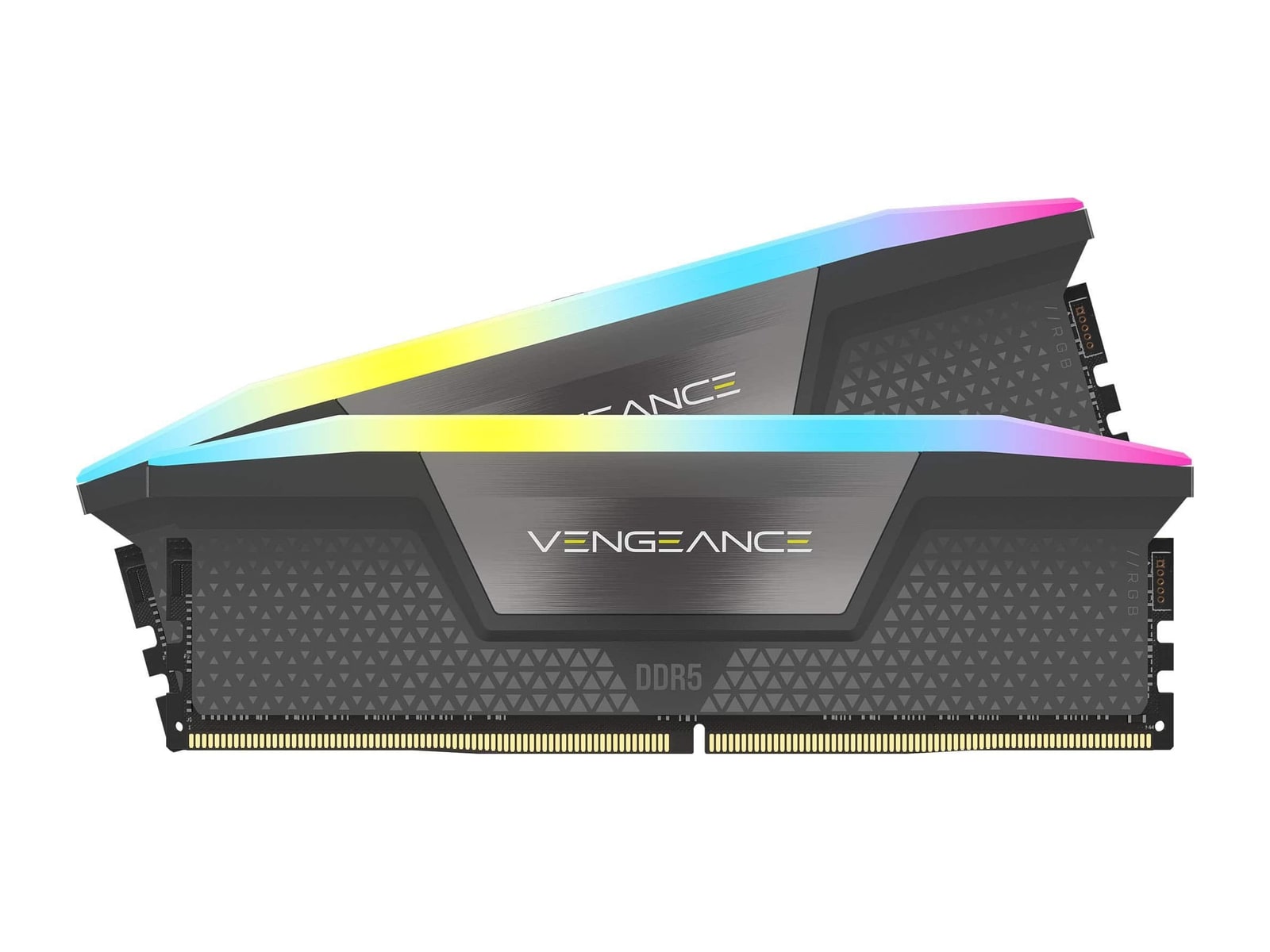 Corsair - VENGEANCE RGB 32GB (2 x 16GB) DDR5 6000 CL38 DIMM Memory (RAM) - Gray