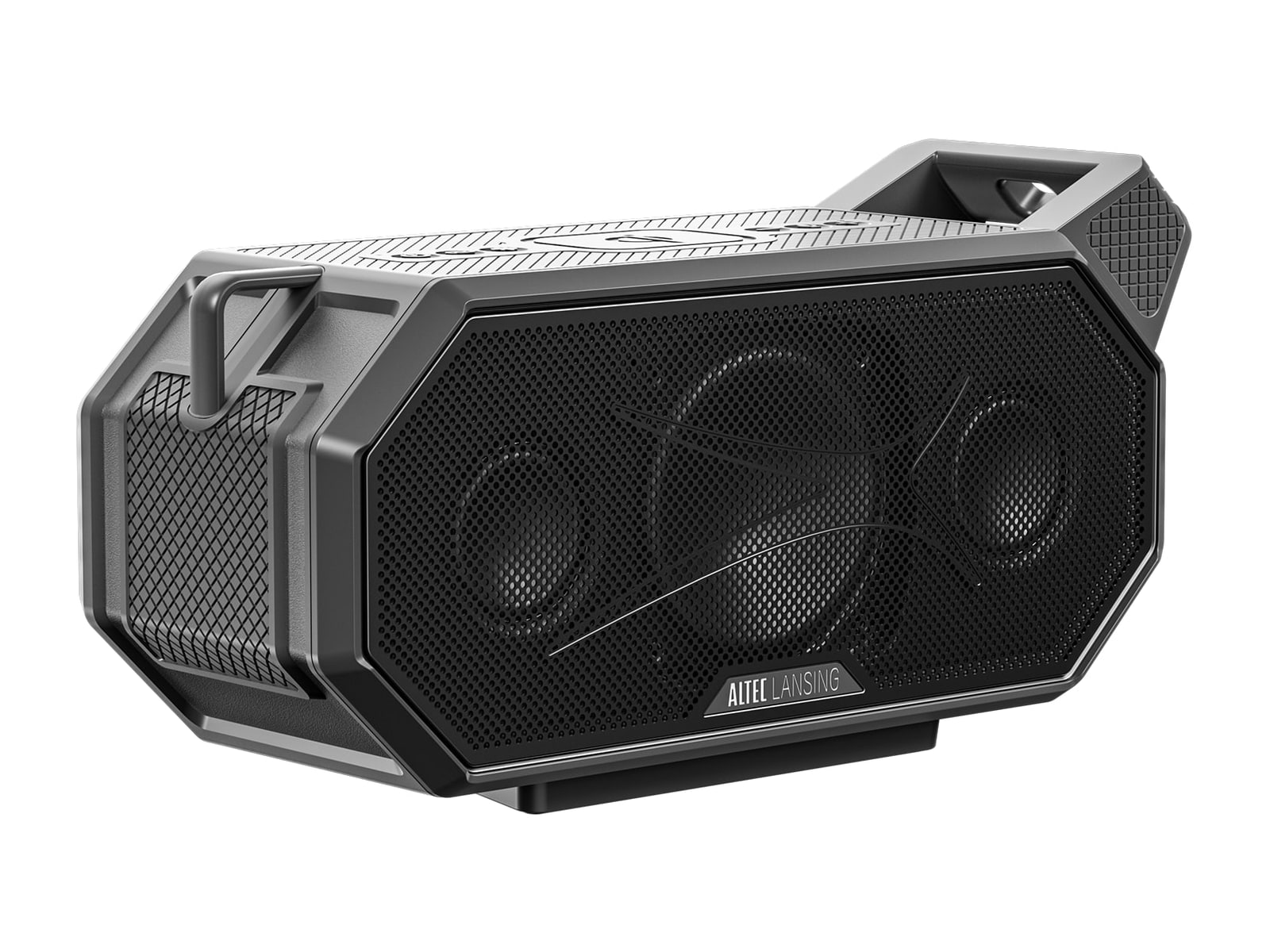 Altec Lansing - HydraBoom 2.0 Bluetooth Portable Speakers - Black/Gray
