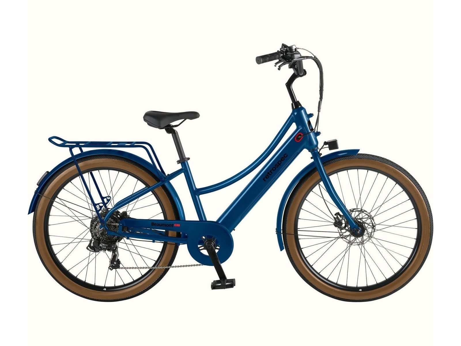 Retrospec - Beaumont Rev Plus Step-Through Classic Blue Electric Bikes