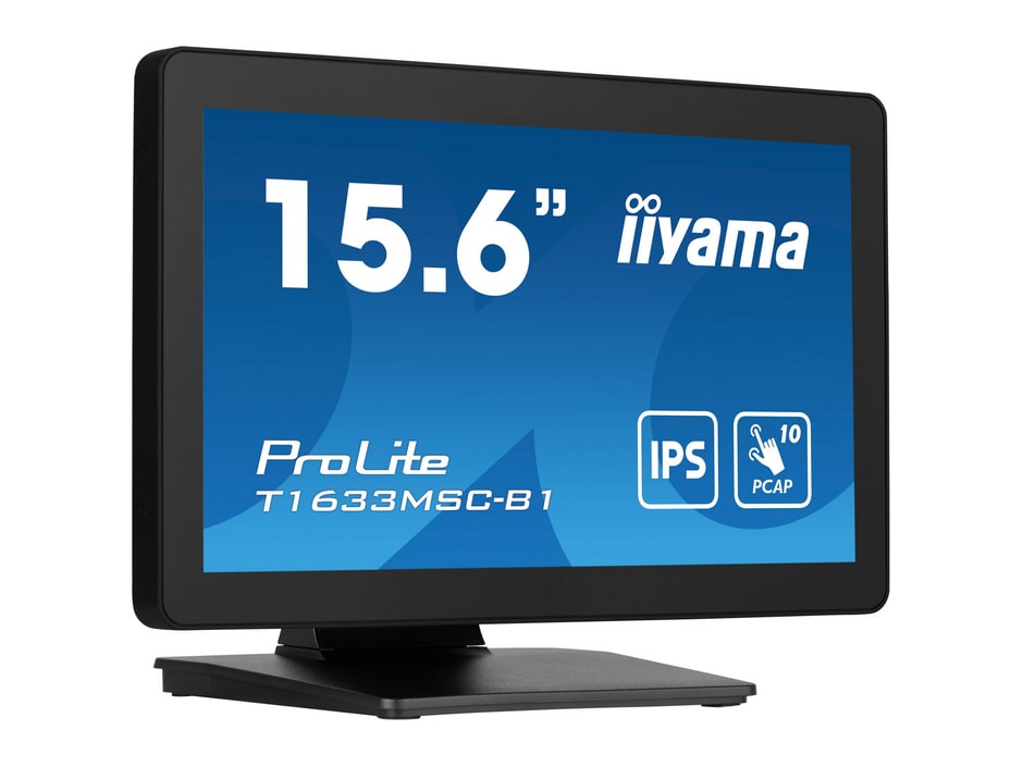 iiyama - 15.6" ProLite T1633MSC-B1 Full HD 60Hz Touch Screen Monitors
