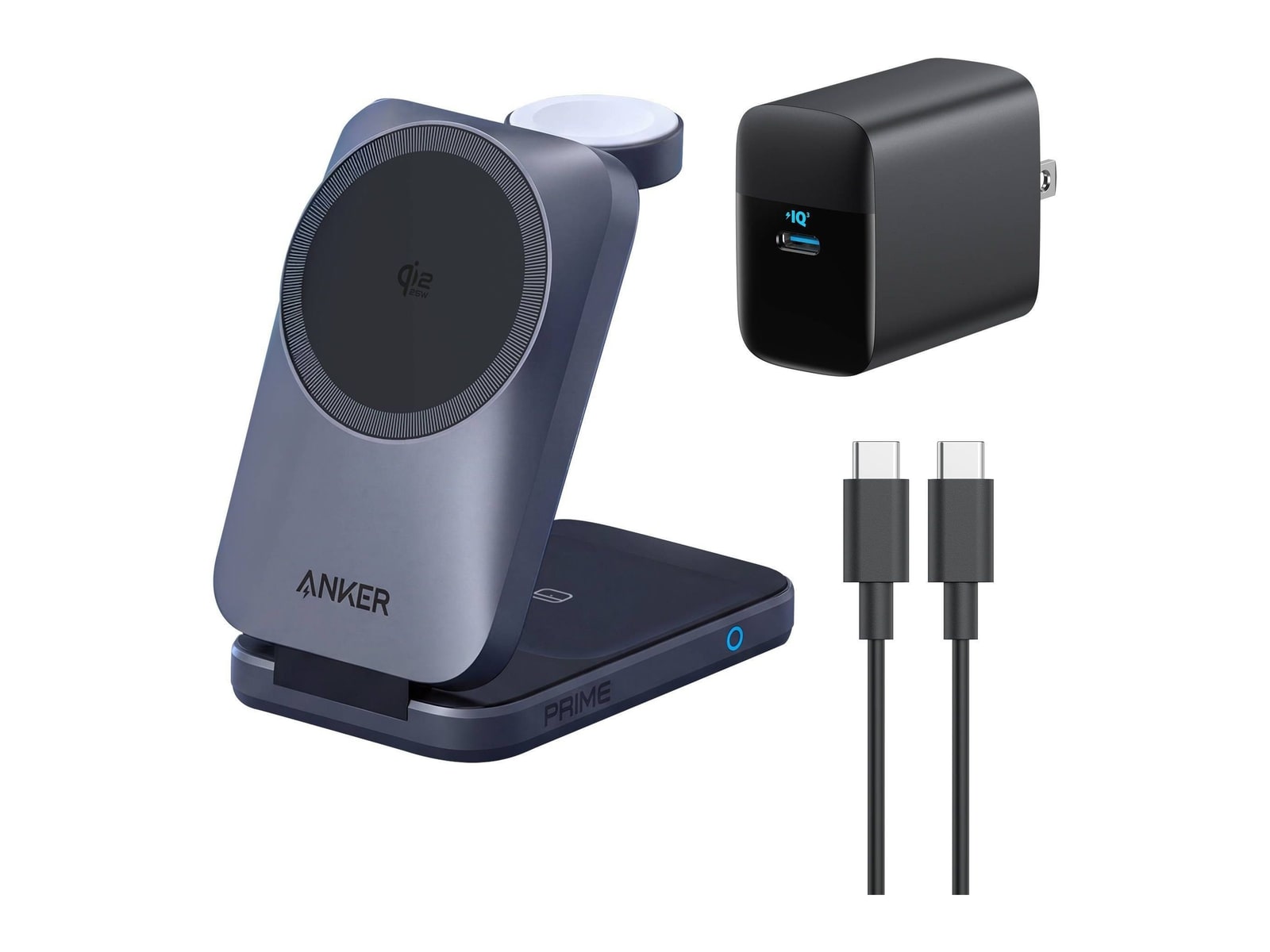 Anker - Prime MagGo 3-in-1 Wireless Charging Station Wireless Chargers