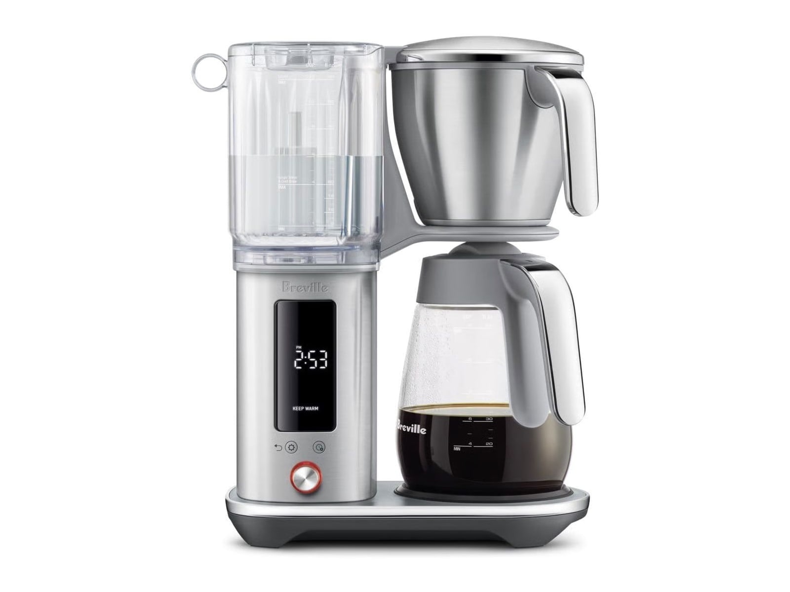 Breville - the Luxe Brewer Glass Drip Coffee Machine Stainless Steel Coffee Makers