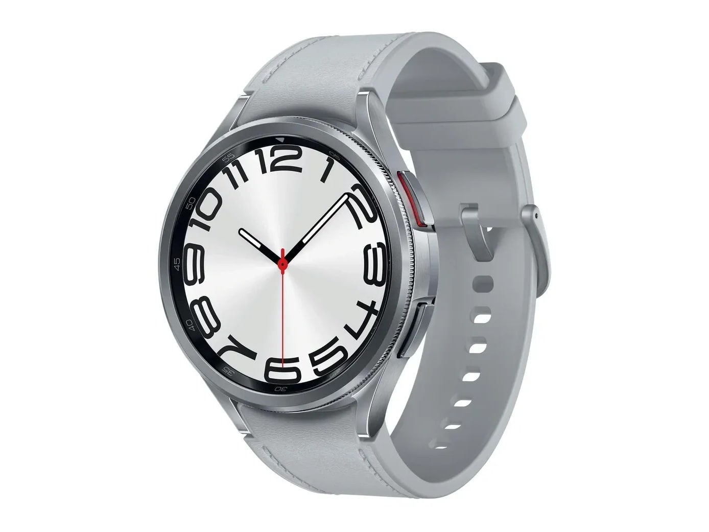 Samsung - Galaxy Watch6 Classic 47mm Bluetooth Smart Watches - Silver (DE)