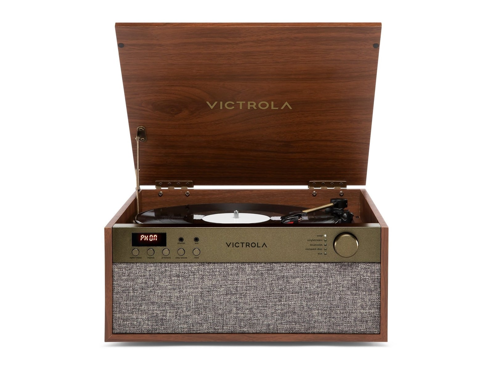 Victrola - Century Essential Bluetooth Turntables & CD Players - Walnut