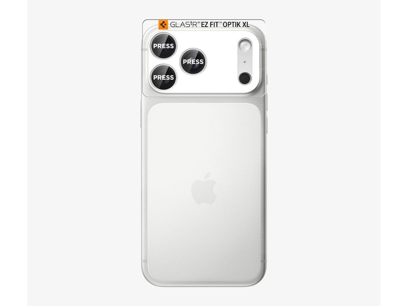 Spigen - Optik Pro XL EZ Fit Lens Protector - iPhone 17 Pro Max - Silver