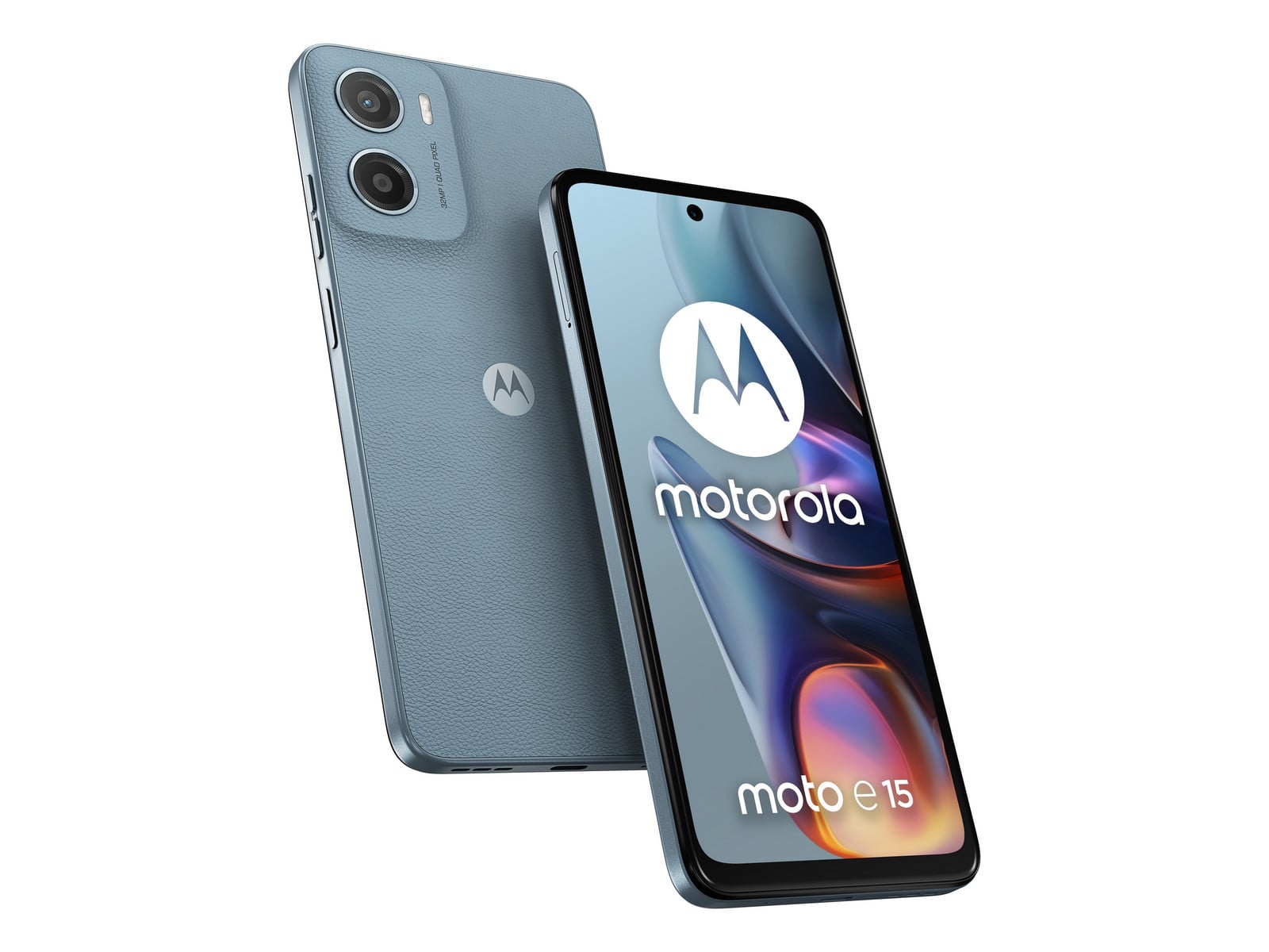 Motorola - Moto E15 4G LTE 64GB - Blue