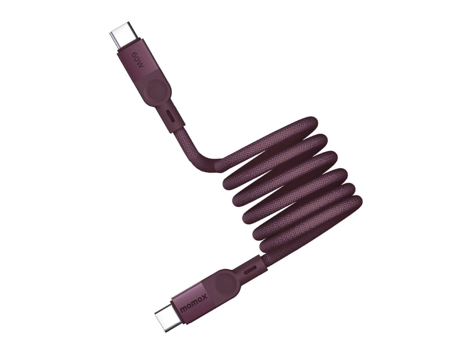MOMAX - Mag.Link 60W USB-C to USB-C 1m Magnetic Cable Dusky Cherry USB-C Cables