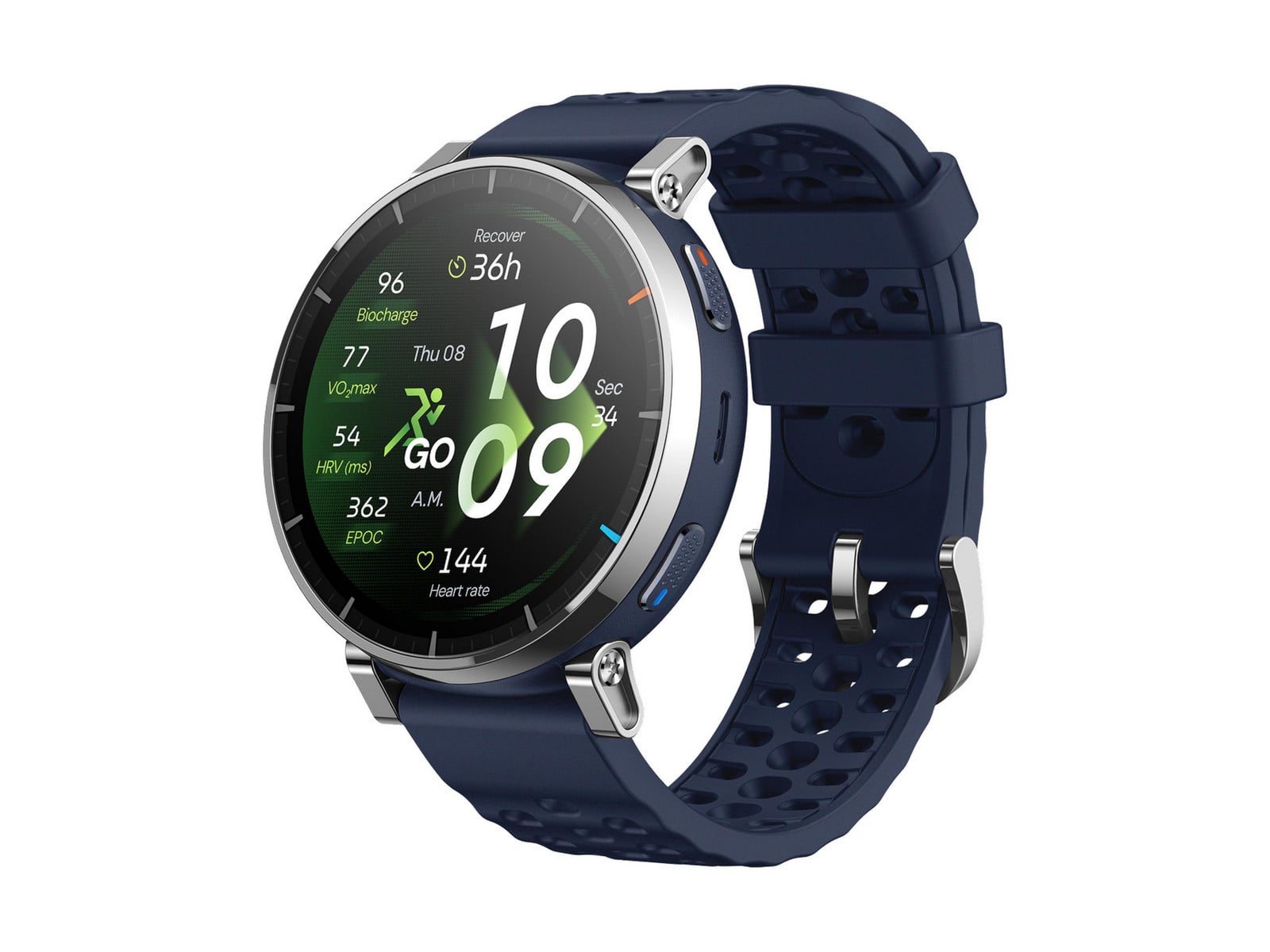 Amazfit - Active 3 Premium Smart Watches - Atlas Blue