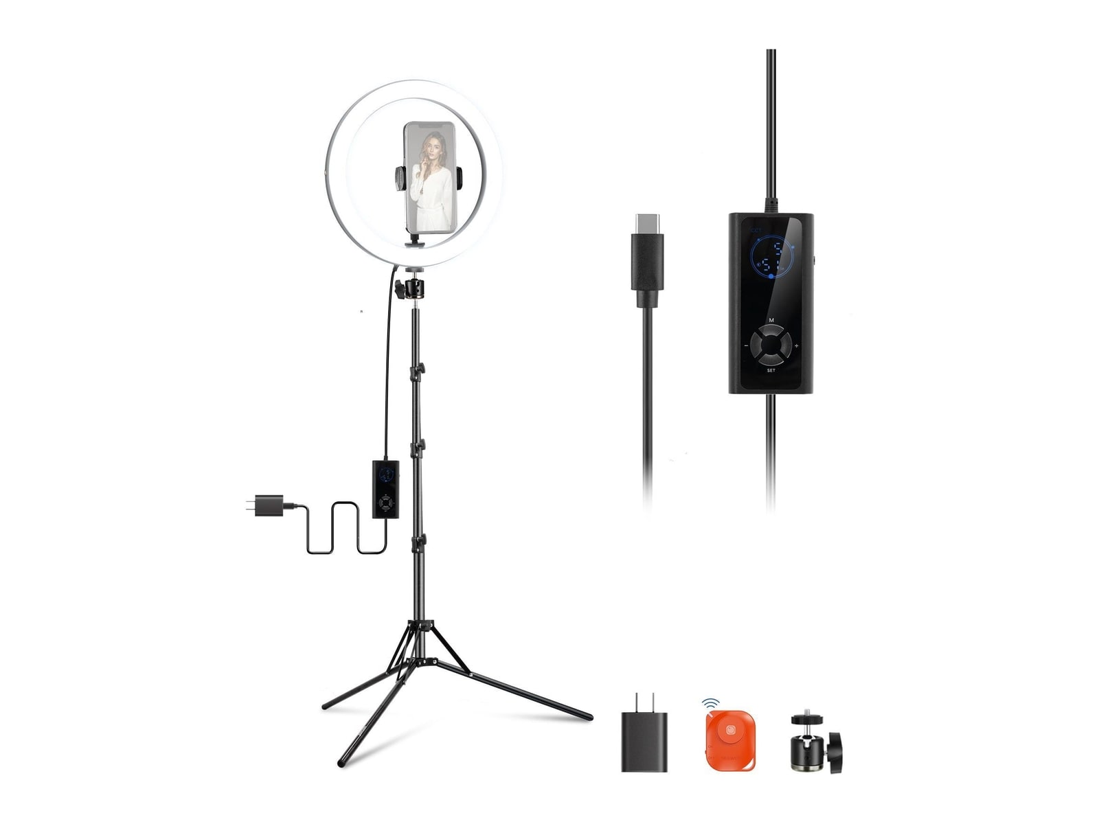 Neewer - RH12B 12" 24W High Power LED Ring Light Camera Accessories