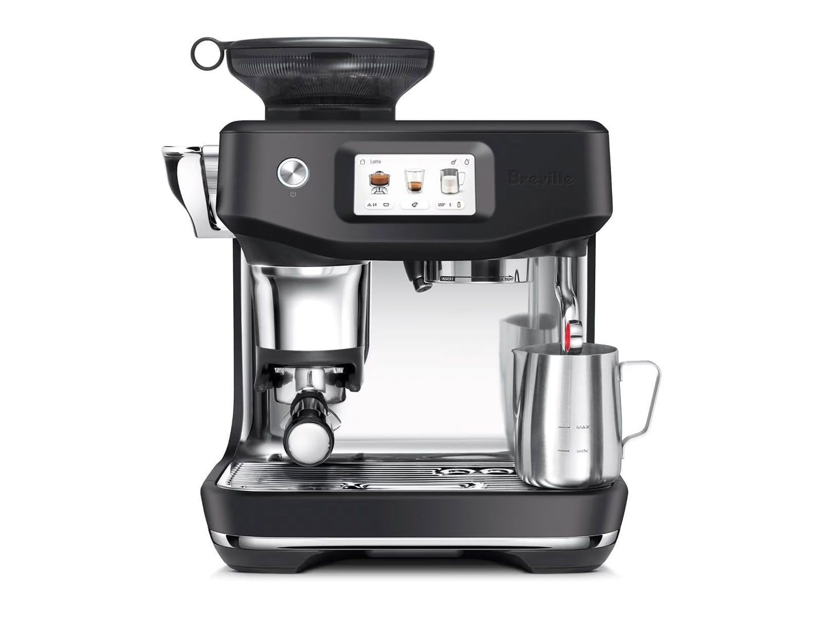 Breville - Espresso Machine the Barista Touch Impress Black Truffle Coffee Makers