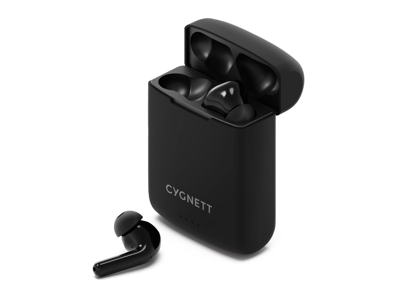 Cygnett - FreePlay Solar Charging True Wireless Earbuds Wireless In-Ear Headphones - Black