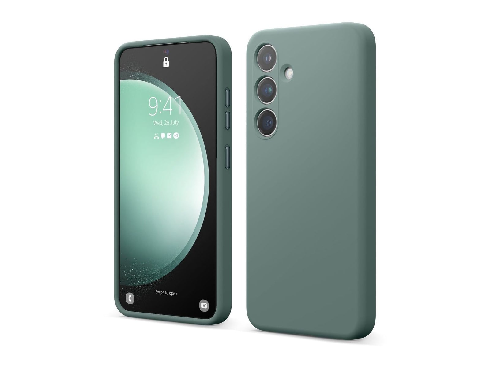 elago - Silicone Case - Galaxy S24 - Midnight Green