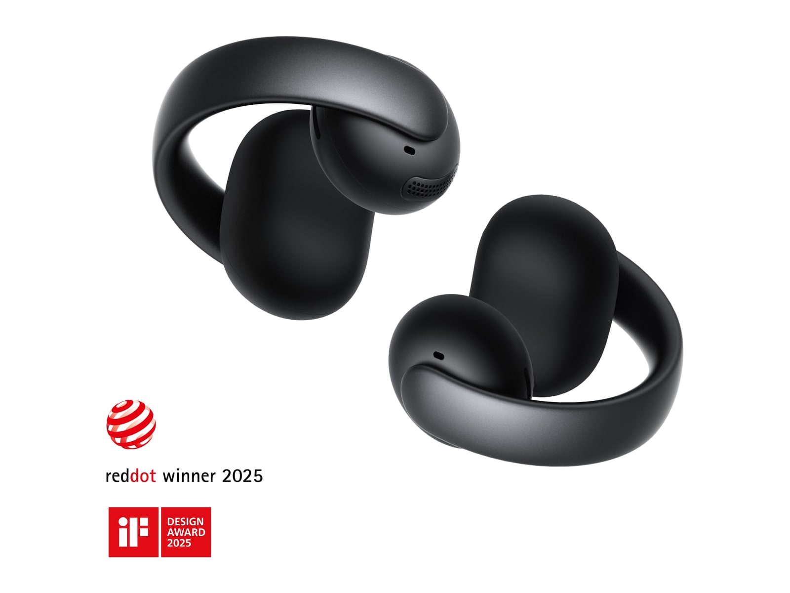 Soundcore - AeroClip Bluetooth 5.4 True Wireless Earbuds - Midnight Black