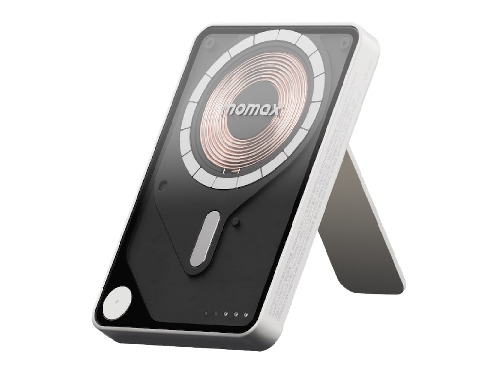 MOMAX - 1-Power X Pro Magnetic Wireless Power Bank 5000mAh White Power Banks