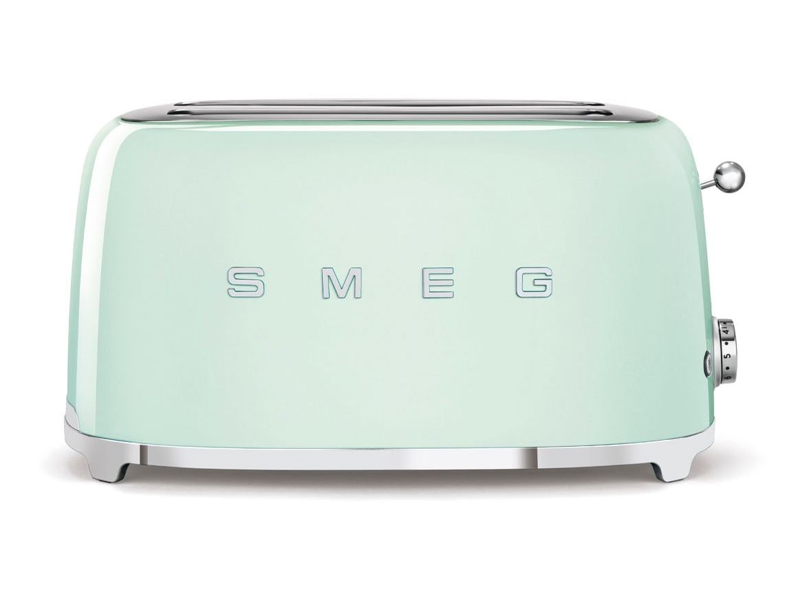 Smeg - 50's Retro Style Pastel Green 4-Slice Toaster Toasters & Ovens