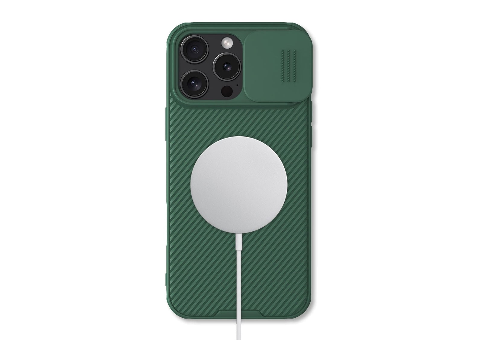 Nillkin - MagSafe Compatible CamShield Pro Case - iPhone 16 Pro Max - Deep Green