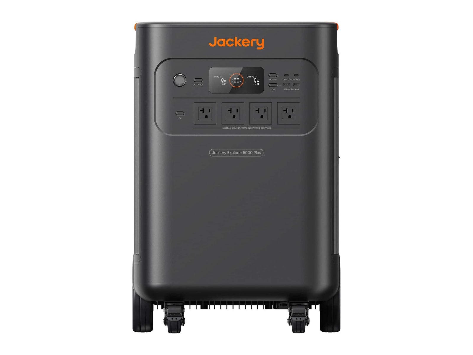 Jackery - Explorer 5000 Plus 5040Wh Portable Power Stations - Black