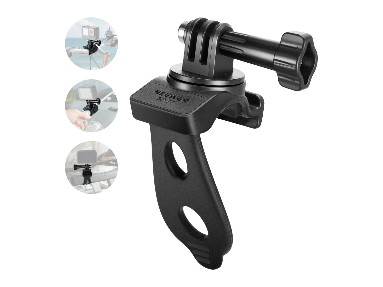 Neewer - GP-77 Camera Flexible Mount Wrap Band Camera Accessories - Black