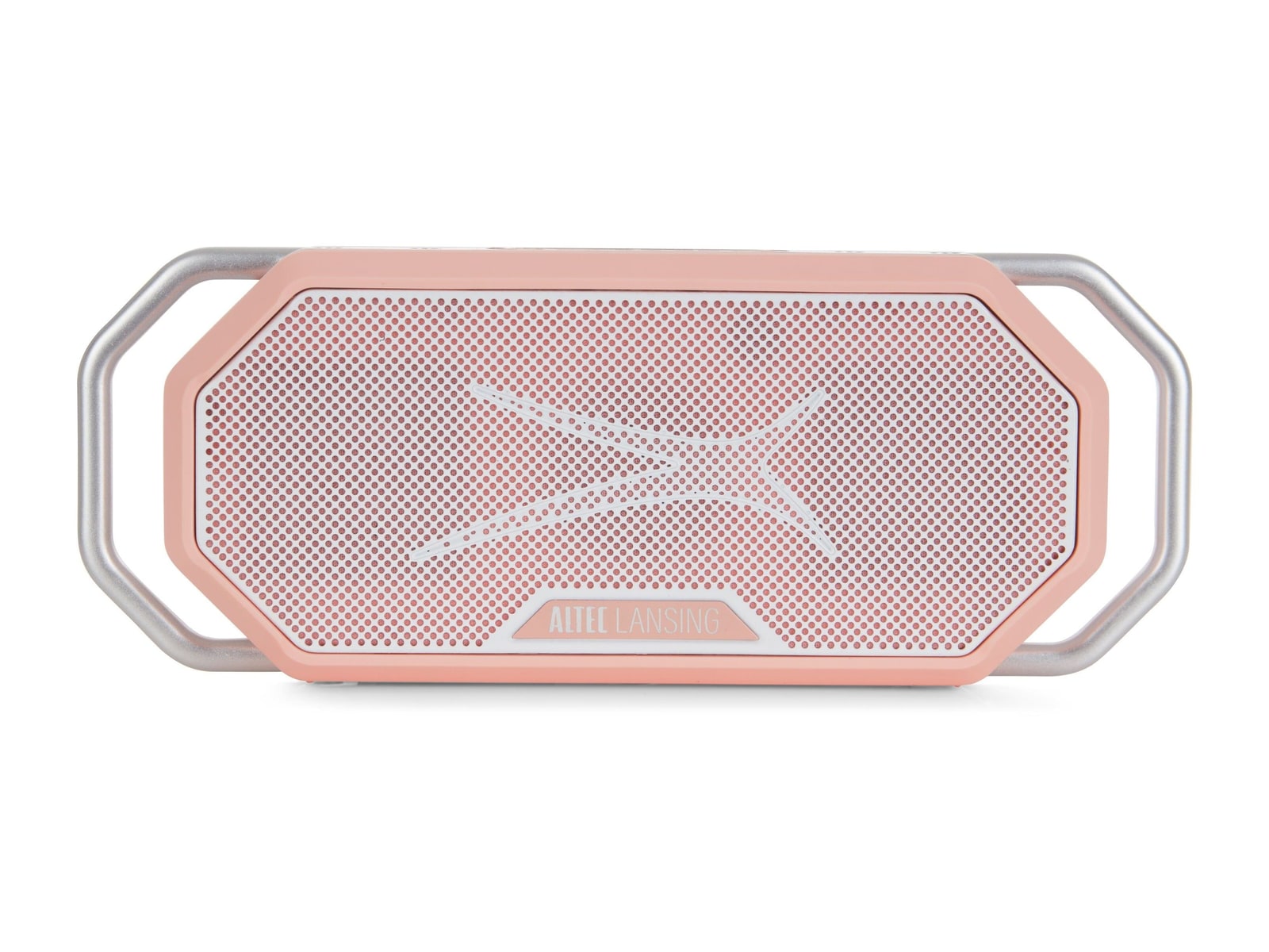 Altec Lansing - HydraWave Bluetooth Portable Speakers - Coral Pink/White