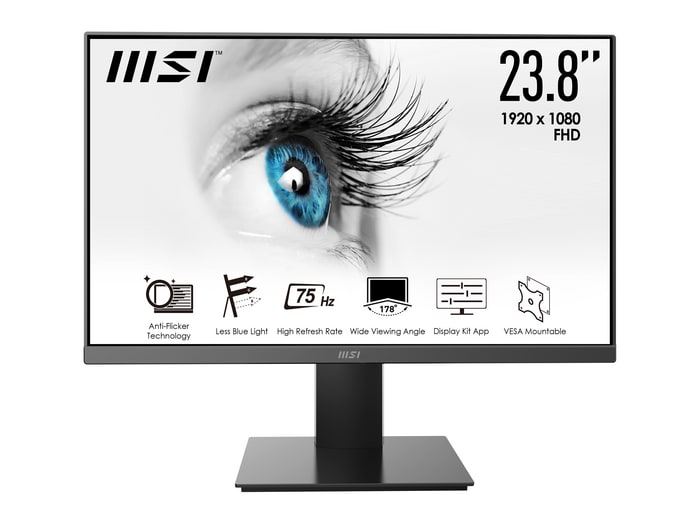 MSI - 23.8" PRO MP241X Full HD 75Hz Professional Monitors