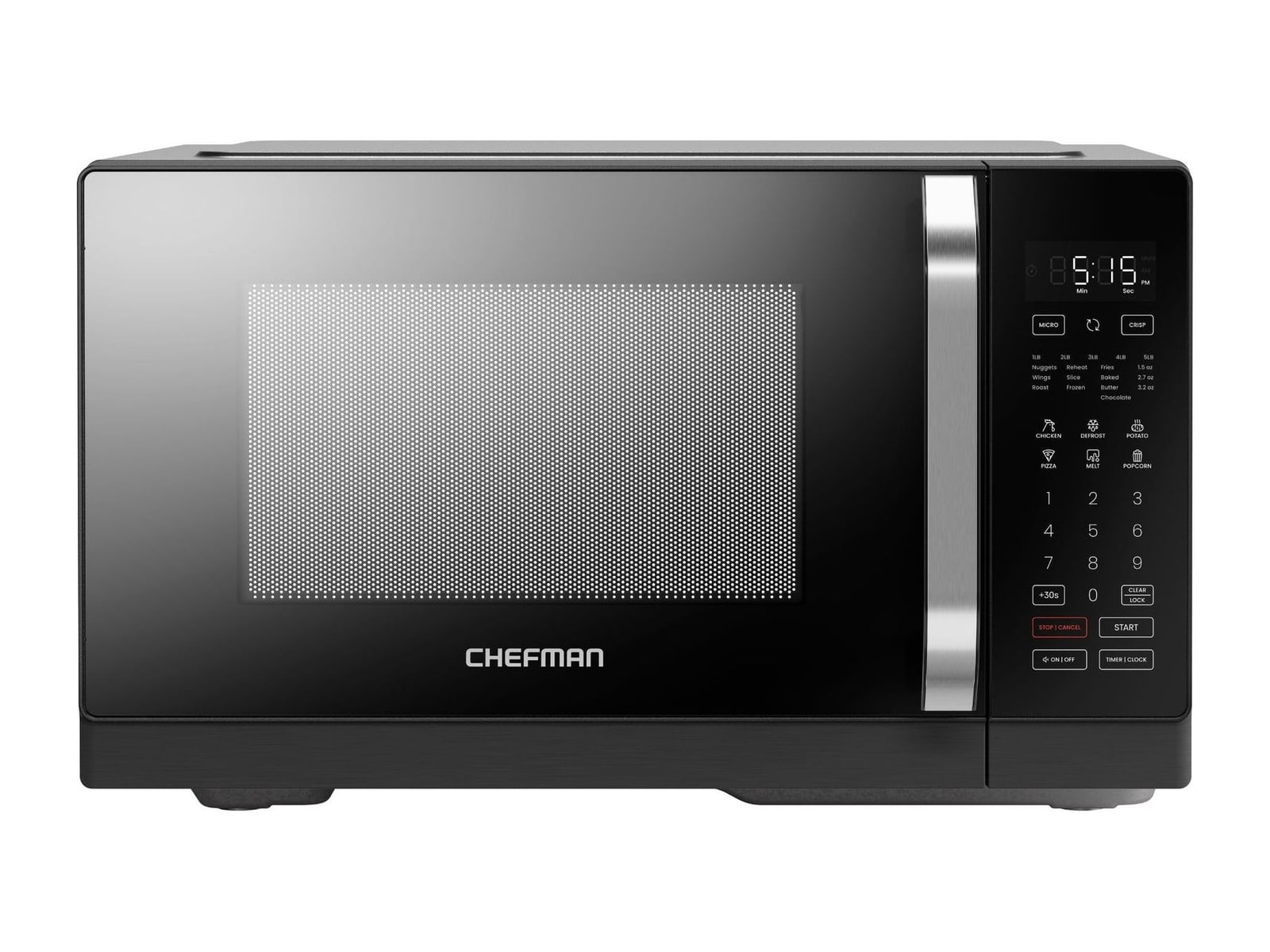 Chefman - MicroCrisp 0.8 Cu. Ft. Countertop Microwave Oven Microwaves