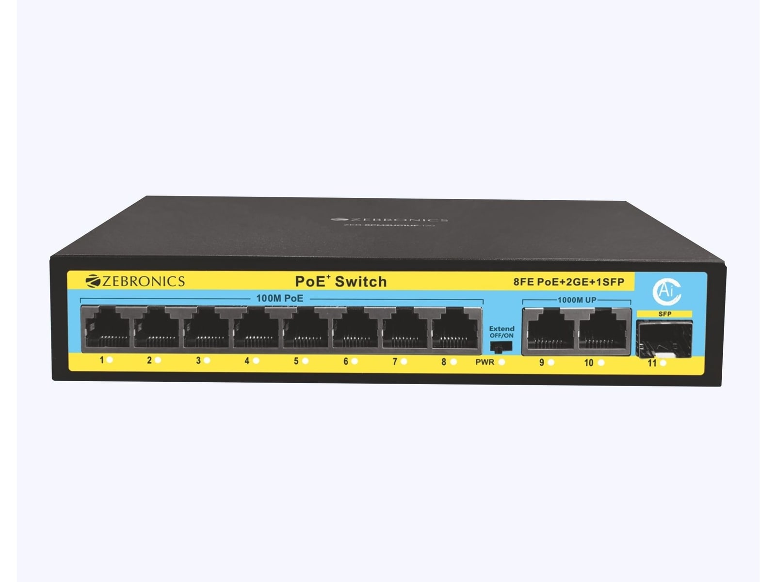 Zebronics - Zeb 8PM2UG1UF 120 - 8 Port POE Switch PoE Switches