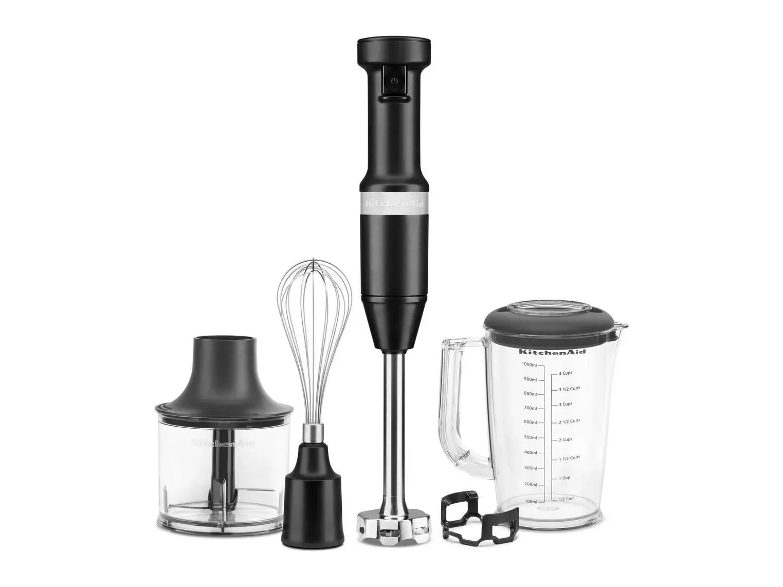 KitchenAid - Hand Blender with Accessories 5KHBV83EBM Blenders & Mixers