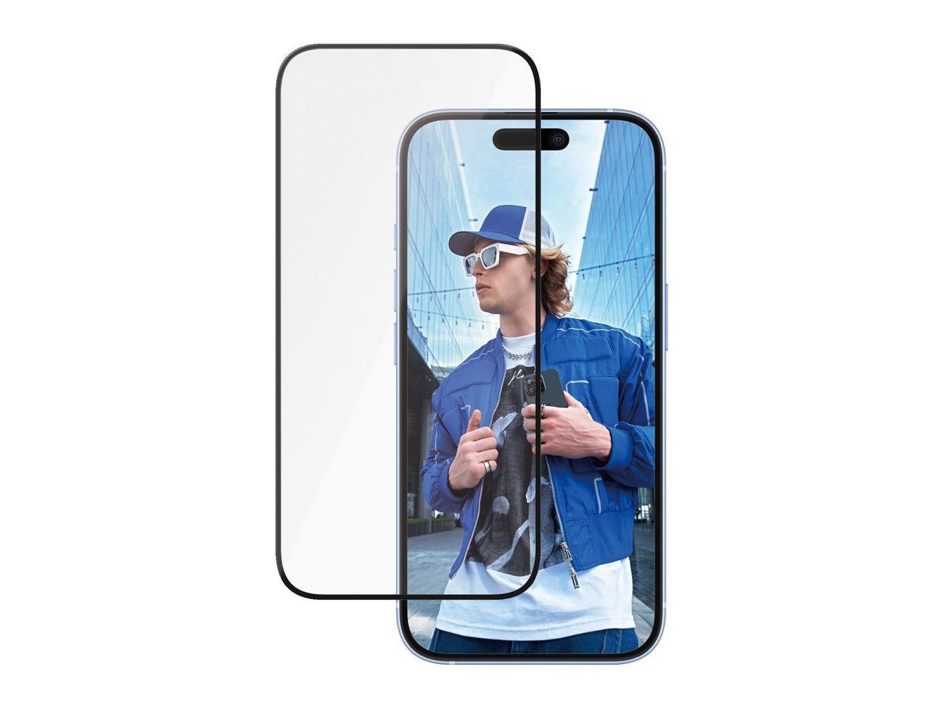 PanzerGlass - Ceramic Screen Protector iPhone 16 Ultra-Wide Fit w. EasyAligner