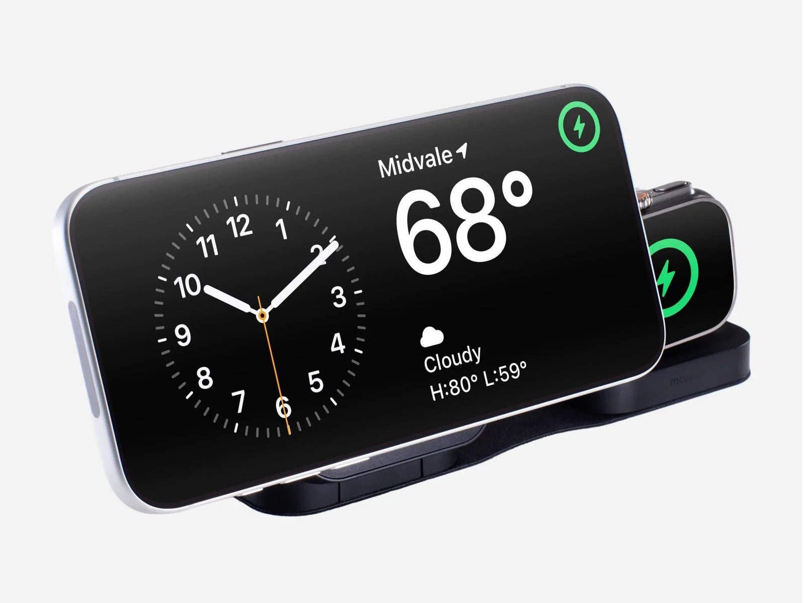 mophie - Roam 3-in-1 Travel Charger Black Wireless Chargers